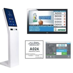Sistema de Gestión de Turnos Quiosco Multimedia Interactiva Modelo VS-156WB